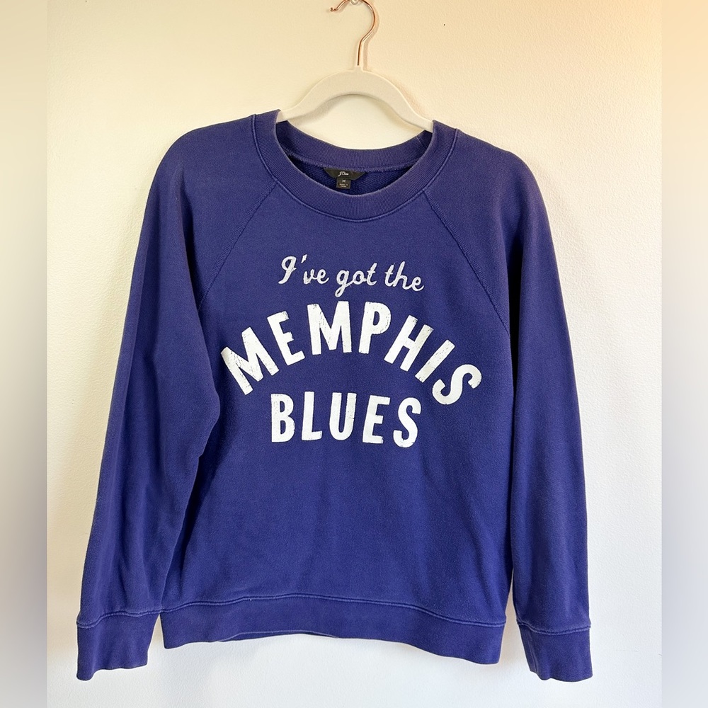 Women's J crew Casual Memphis printed vintage sweatshirt top